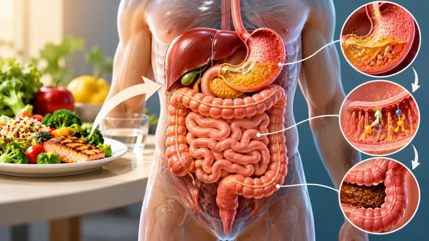 How Does the Digestive System Break Down Food in the Body